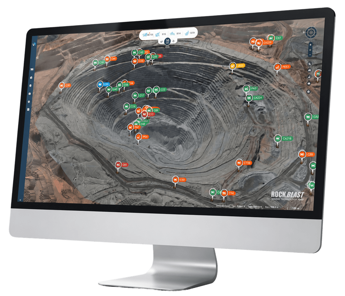 Dashboard de operaciones Rockblast